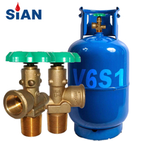 Производитель SIAN LPG Газовый цилиндр пропан резервуара POL V6S1 17BAR для Филиппин