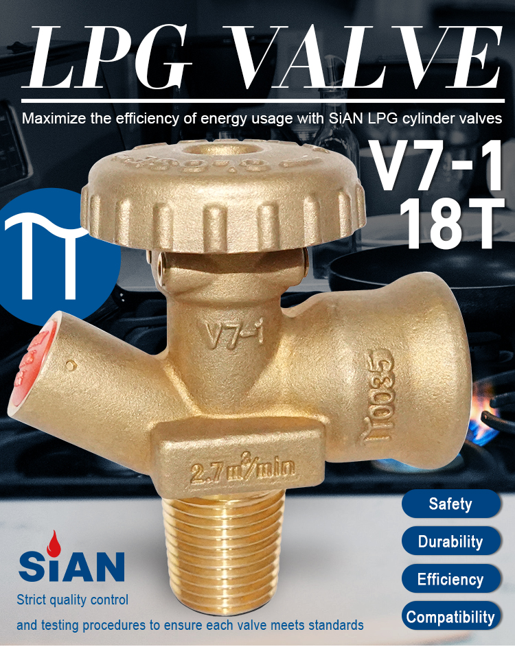 Sian LPG Цилиндровый клапан V7-1 18T (1)