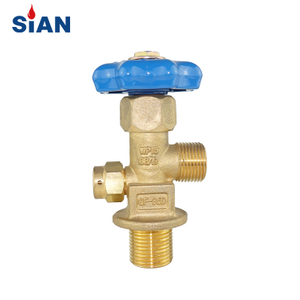 QF35D Лучшая продажа Китай Нинбо Fuhua Valve Factory SiAN Марка Промышленный газ O2/Air/N2 Цилиндр Латунный газовый клапан Осевого типа