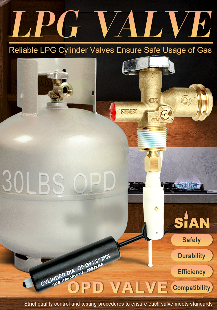 SIAN 30LBS LPG QCC OPD Клапан бака (1)